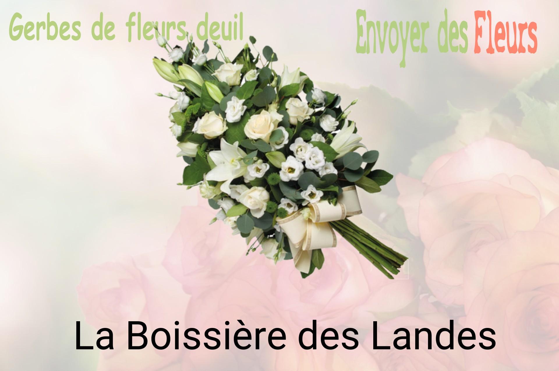 Gerbe de fleurs de deuil livrée à La Boissière-des-Landes